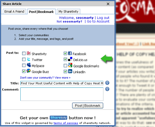 Keep Track of What You Share Online with Sharetivity