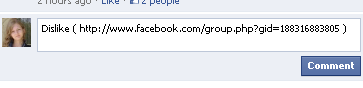 Facebook Dislike