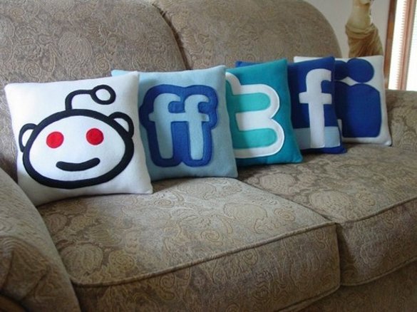 Social media pillows Social media pillows