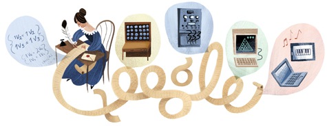 Google doodle celebrates 197th Ada Lovelace birthday. Google doodle celebrates 197th Ada Lovelace birthday.