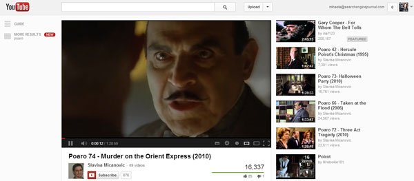 Poirot on YouTube Poirot on YouTube