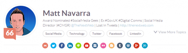 Matt Navarra klout Matt Navarra klout