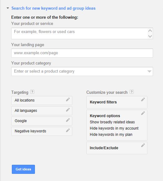 Keyword, Keyword Planner, AdWords, Google, content marketing
