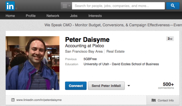 Peter Daisyme Linkedin Screenshot 3.24.14 Peter Daisyme Linkedin Screenshot 3.24.14