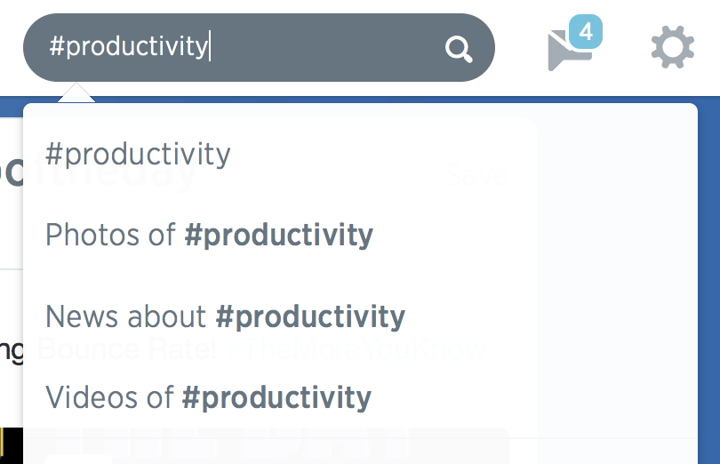 Twitter search: Hashtags