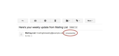 Google Makes It Easier Than Ever To Unsubscribe From Unwanted Emails