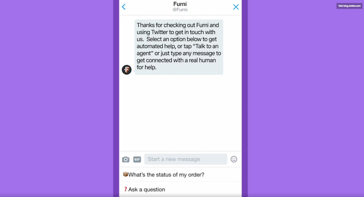 Twitter Introduces Welcome Messages, Quick Replies