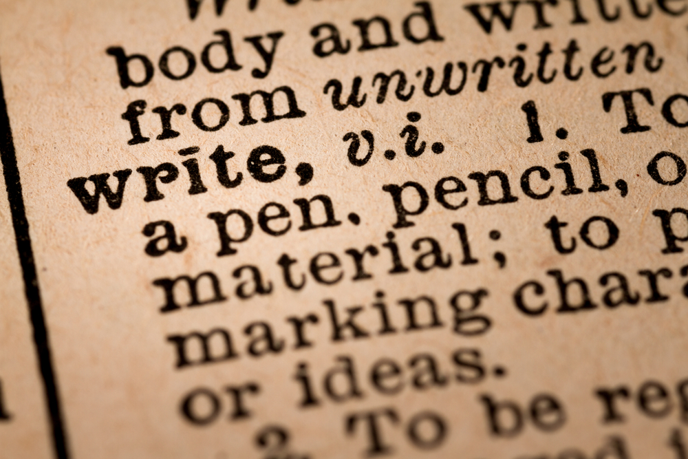 write-vintage-dictionary-definition