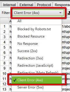 Client error 4xx