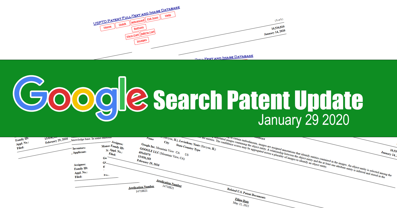 Google Search Patent Update – January 29, 2020