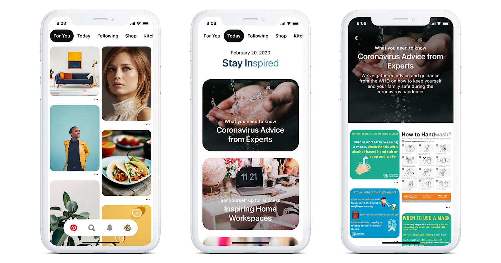 Pinterest Introduces ‘Today’ Tab With Focus on COVID-19 Related Content