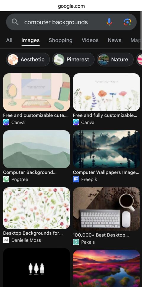 Sample image search