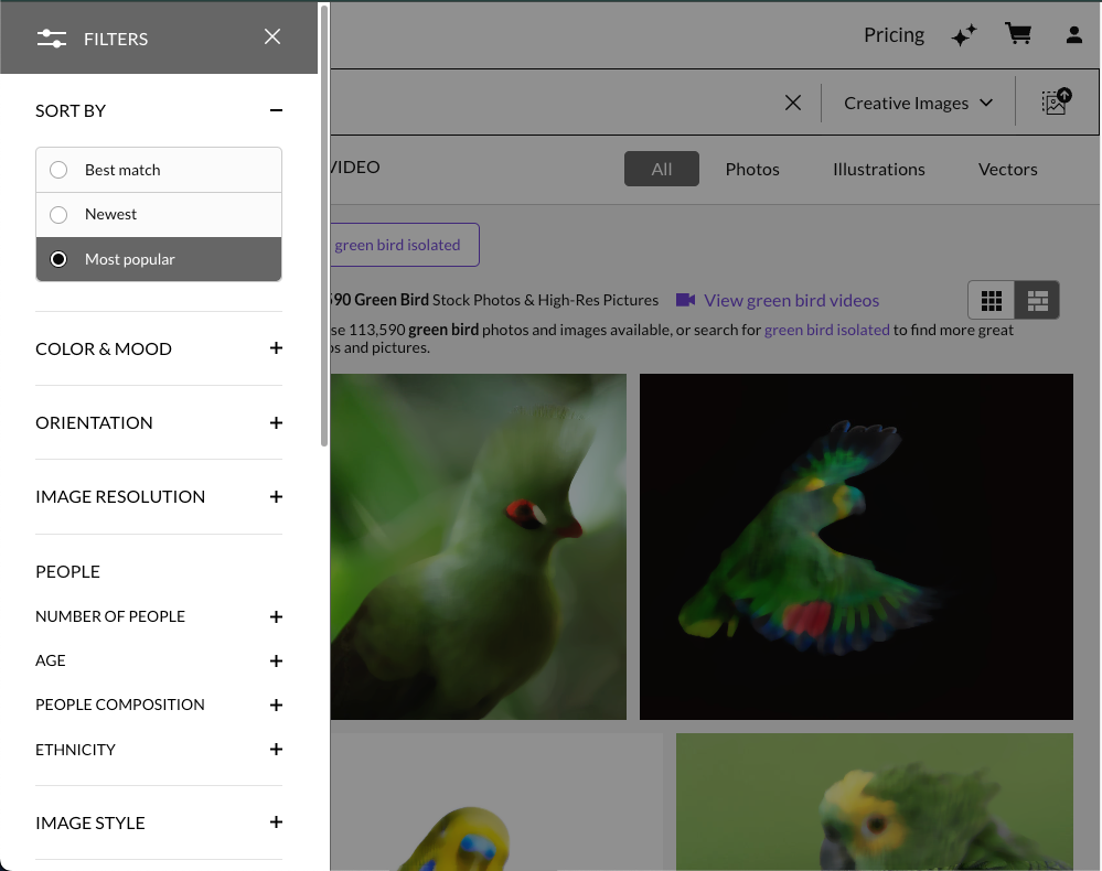 Getty Images Search