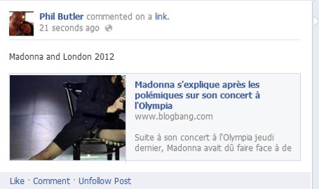 madonna BlogBang Screen